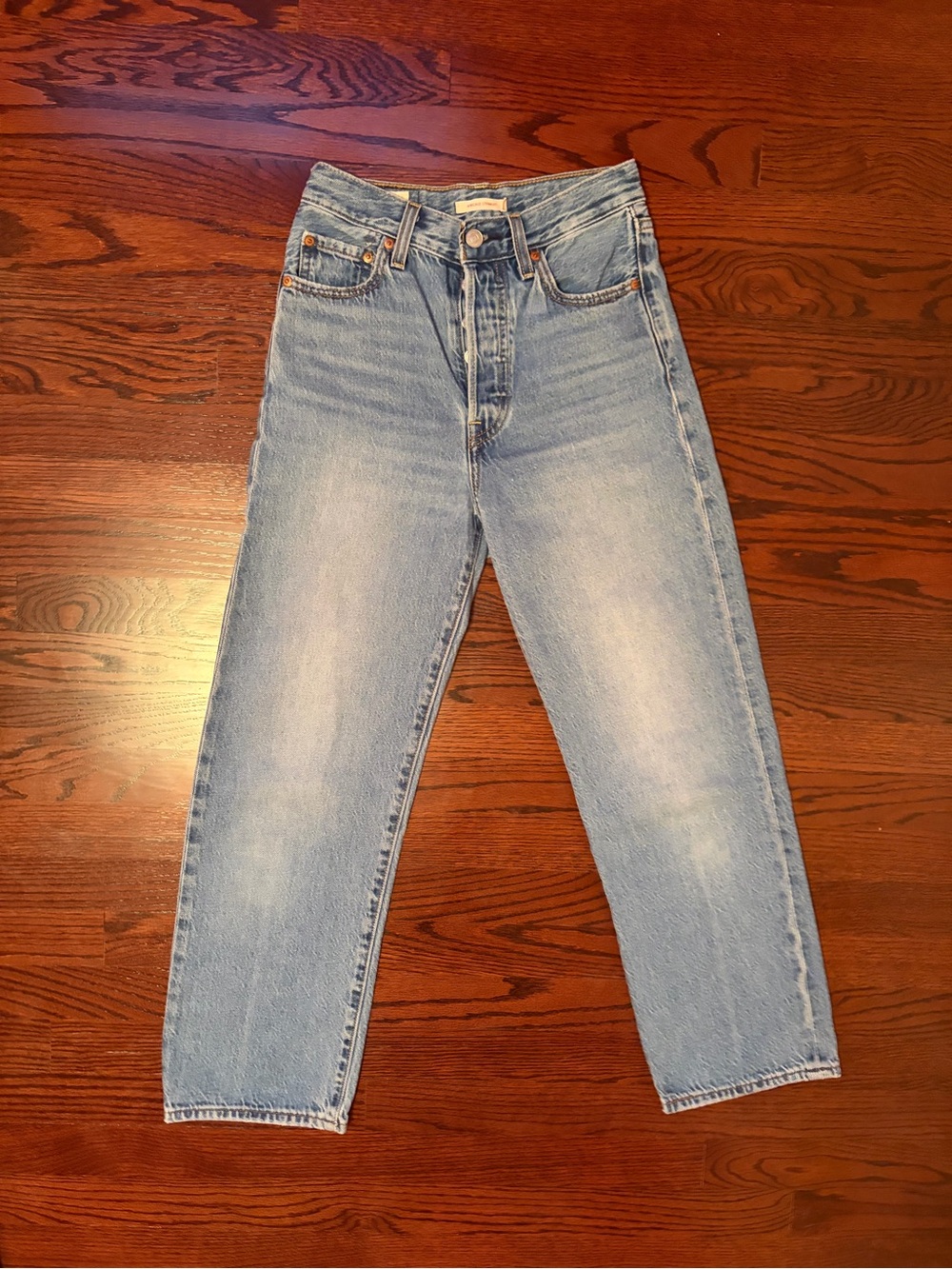 Levi's rib cage straight mid wash jeans Size 25